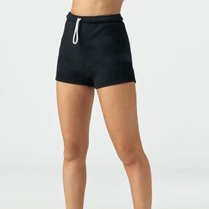 Joah Brown Black Sweatshorts High Waist